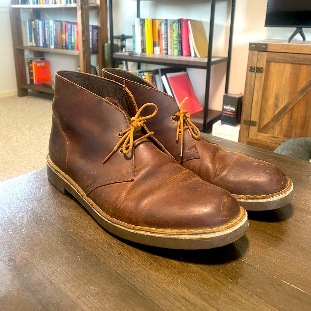 Clarks Bushacre 2 Desert Chukka Boots (Very Good Used Condition)